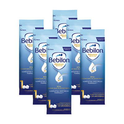 Bebilon 1 Advance Pronutra Mleko początkowe od urodzenia w saszetkach ZESTAW 6 x 27,6 g